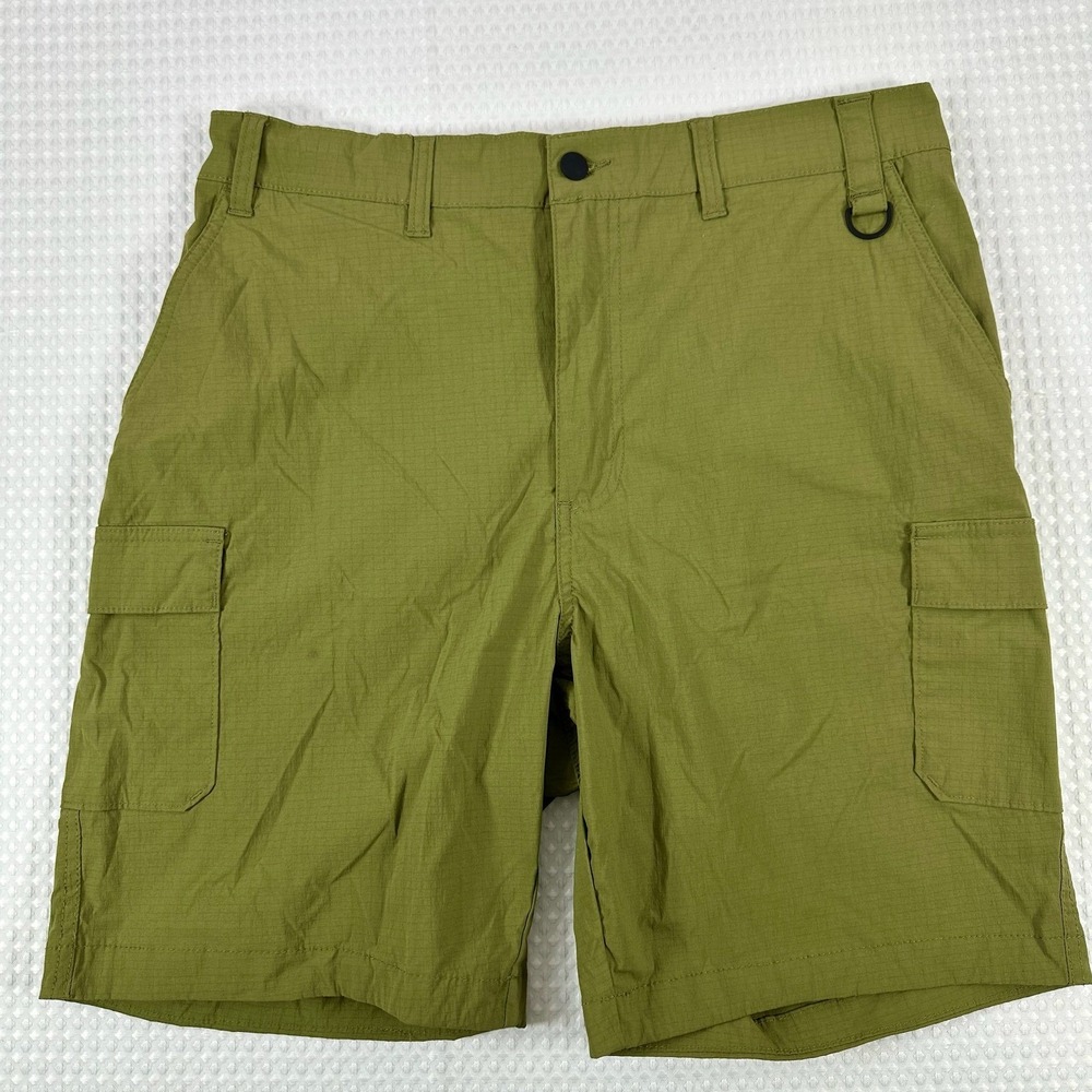 Lake & Trail Cargo Shorts Men's Size L Olive Green Utility Outdoor Adventure
